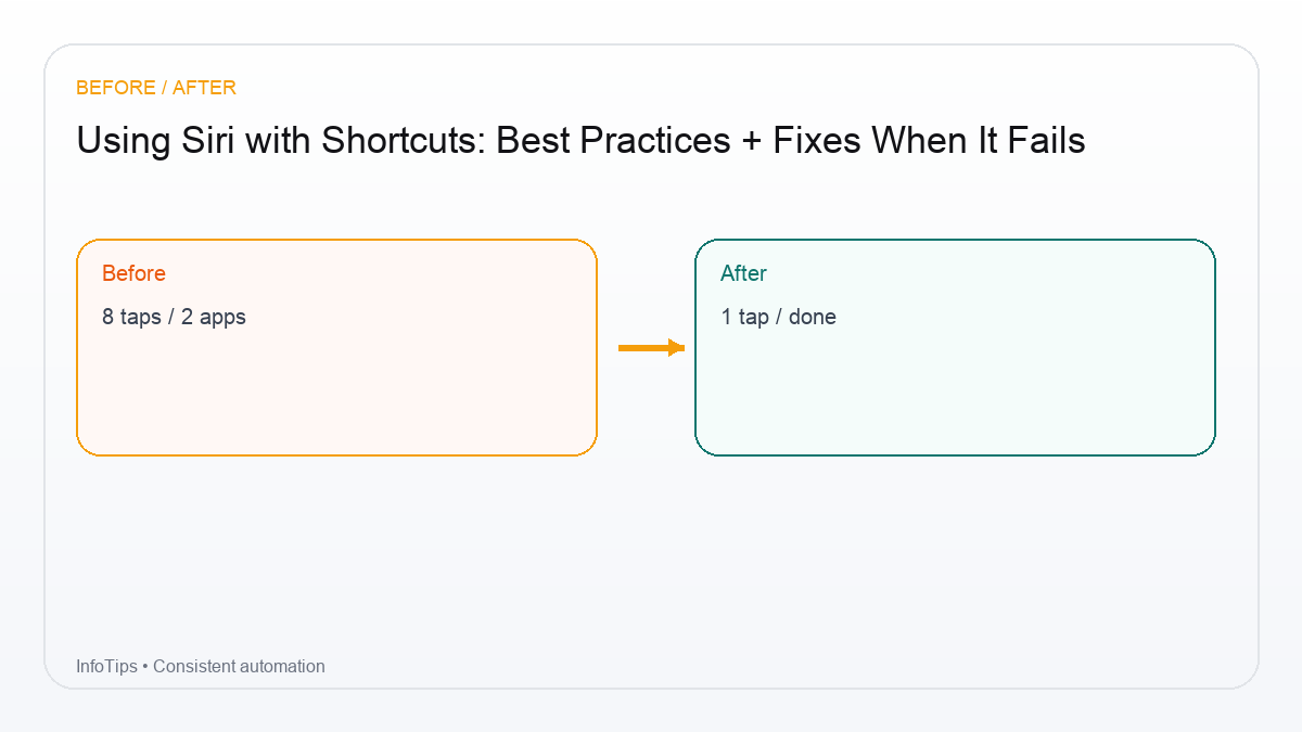 Checklist for Using Siri with Shortcuts: Best Practices + Fixes When It Fails